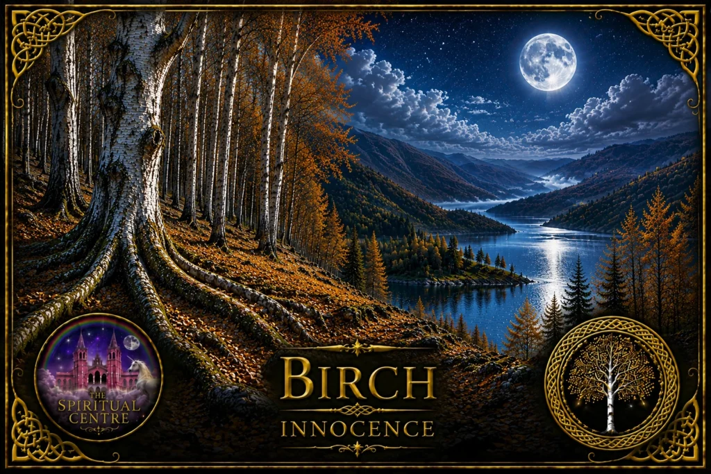 Ancient Birch Tree at Samhain